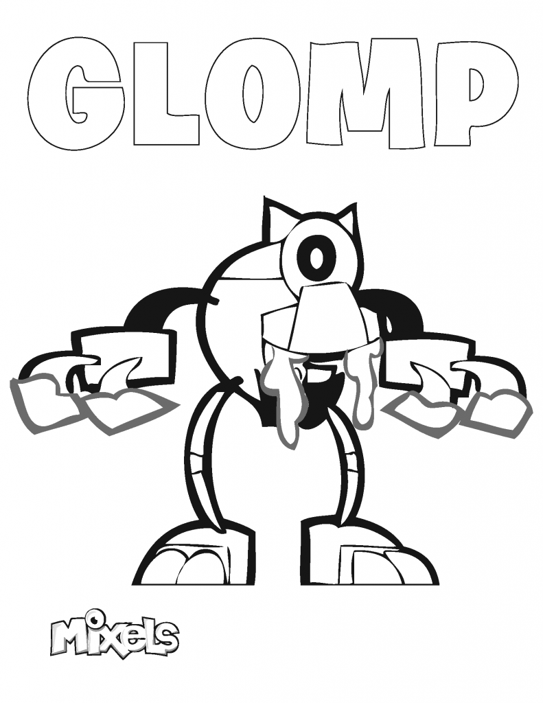 mixel-coloring-page-glomp