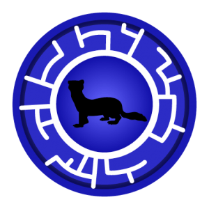 Blue Black Footed Ferret Creature Power Disc