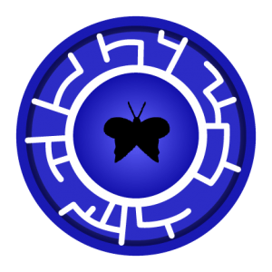 Blue Butterfly Creature Power Disc