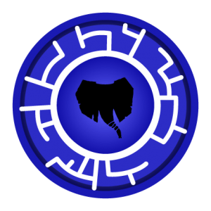 Blue Elephant Creature Power Disc