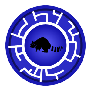 Blue Raccoon Creature Power Disc