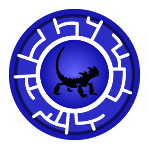 Blue Thorny Devil Creature Power Disc