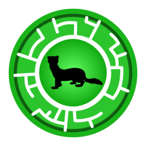 Green Black Footed Ferret Creature Power Disc