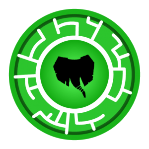 Green Elephant Creature Power Disc