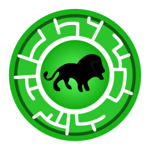 Green Lion Creature Power Disc
