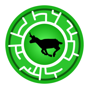 Green Pronghorn Antelope Creature Power Disc