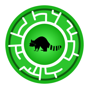 Green Raccoon Creature Power Disc