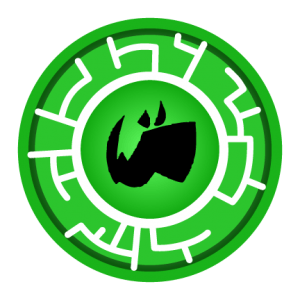 Green Rhino Creature Power Disc