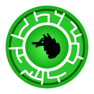 Green Wolf Creature Power Disc