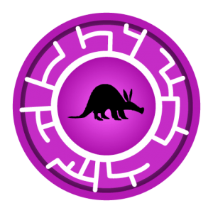 Purple Aardvark Creature Power Disc