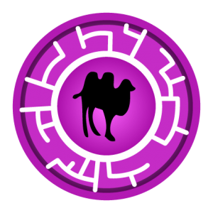 Purple Bactrian Camel Creature Power Disc