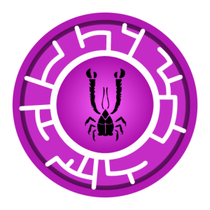 Purple Crab Creature Power Disc