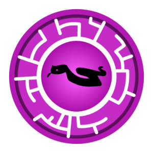 Purple Eyelash Viper Creature Power Disc