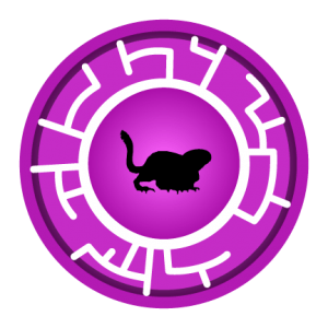 Purple Honey Badger Creature Power Disc