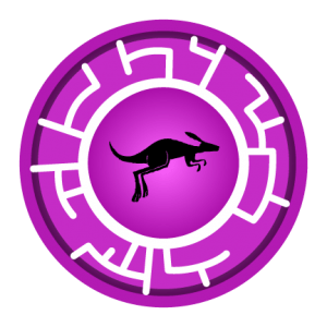 Purple Kangaroo Creature Power Disc