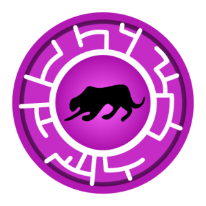 Purple Leopard Creature Power Disc