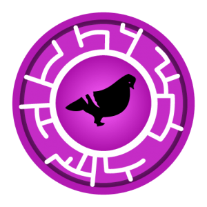 Purple Pigeon Creature Power Disc