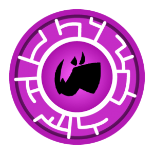 Purple Rhino Creature Power Disc