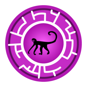 Purple Spider Monkey Creature Power Disc