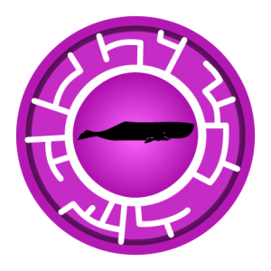 Purple Whale Creature Power Disc