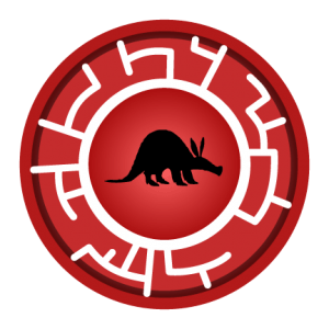 Red Aardvark Creature Power Disc