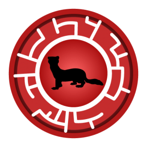 Red Black Footed Ferret Creature Power Disc