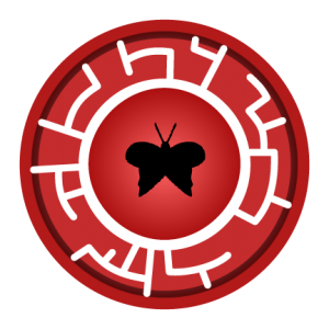 Red Butterfly Creature Power Disc