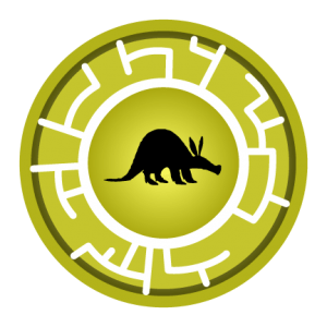 Yellow Aardvark Creature Power Disc