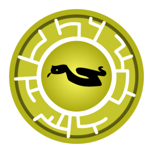 Yellow Eyelash Viper Creature Power Disc