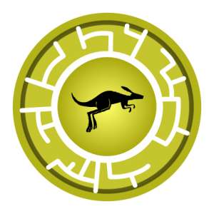 Yellow Kangaroo Creature Power Disc