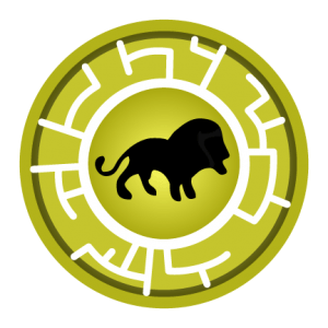 Yellow Lion Creature Power Disc