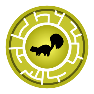 Yellow Skunk Creature Power Disc